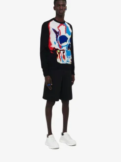 Cheap Alexander McQueen Men's Baggy Shorts in Black
