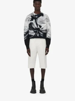 Flash Sale Alexander McQueen Men's Dragonfly Jumper in Black/Ivory
