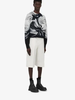 Flash Sale Alexander McQueen Men's Dragonfly Jumper in Black/Ivory