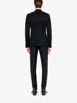 Clearance Alexander McQueen Men's Embroidered Harness Single-breasted Jacket in Black