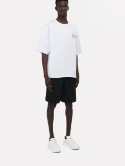 Cheap Alexander McQueen Men's Exploded Logo T-shirt in White