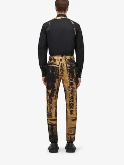 Clearance Alexander McQueen Men's Fold Harness Shirt in Black