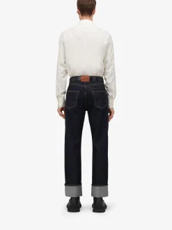 Fashion Alexander McQueen Men's Frogging Shirt in Ivory