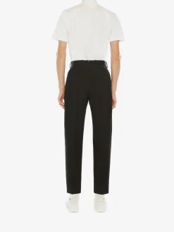 Cheap Alexander McQueen Men's Harness Polo Shirt in White