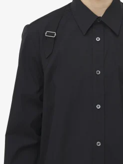 Best Sale Alexander McQueen Men's Harness Shirt in Black
