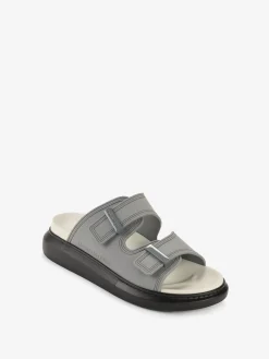 Hot Alexander McQueen Men's Hybrid Slide in Gun Grey