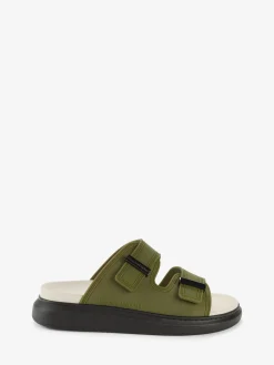 Flash Sale Alexander McQueen Men's Hybrid Slide in Military Green