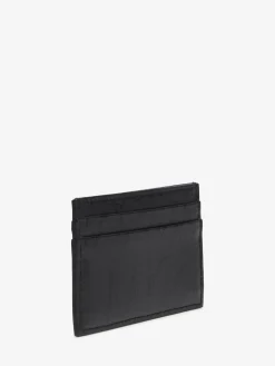 Store Alexander McQueen Men's McQueen Graffiti Card Holder in Black