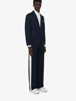 Hot Alexander McQueen Men's Military Trousers in Navy