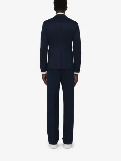 Hot Alexander McQueen Men's Military Trousers in Navy