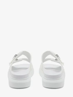 Online Alexander McQueen Men's Oversized Hybrid Slide in Ivory
