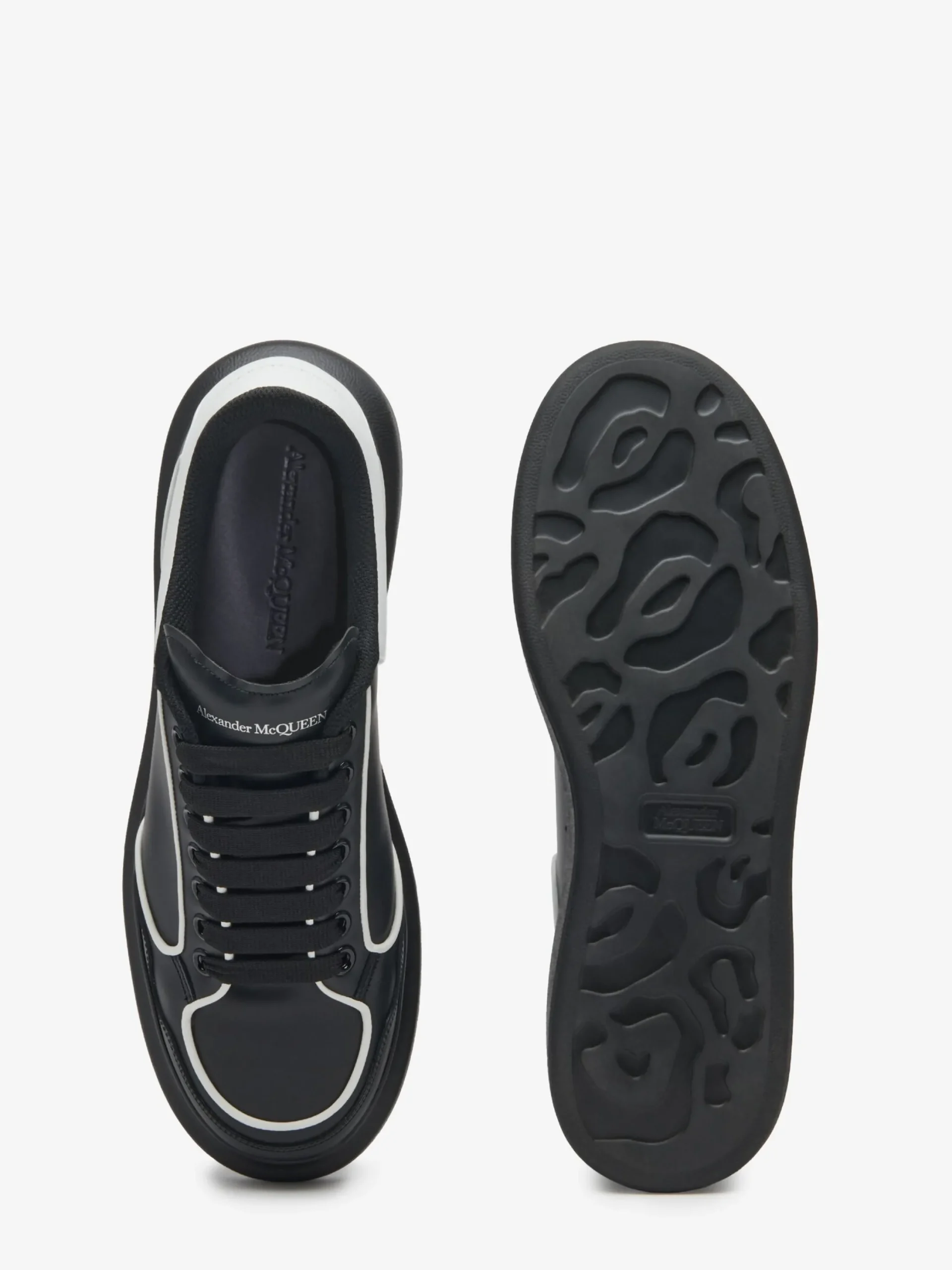 Cheap Alexander McQueen Men's Oversized Sneaker in Black/White