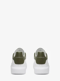 New Alexander McQueen Men's Oversized Sneaker in White/Khaki