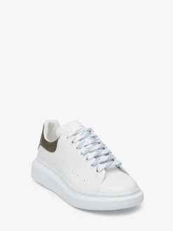 New Alexander McQueen Men's Oversized Sneaker in White/Khaki