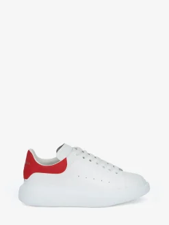 Best Alexander McQueen Men's Oversized Sneaker in White/Lust Red