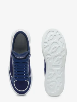 Flash Sale Alexander McQueen Men's Oversized Sneaker in Indigo/Ice Grey