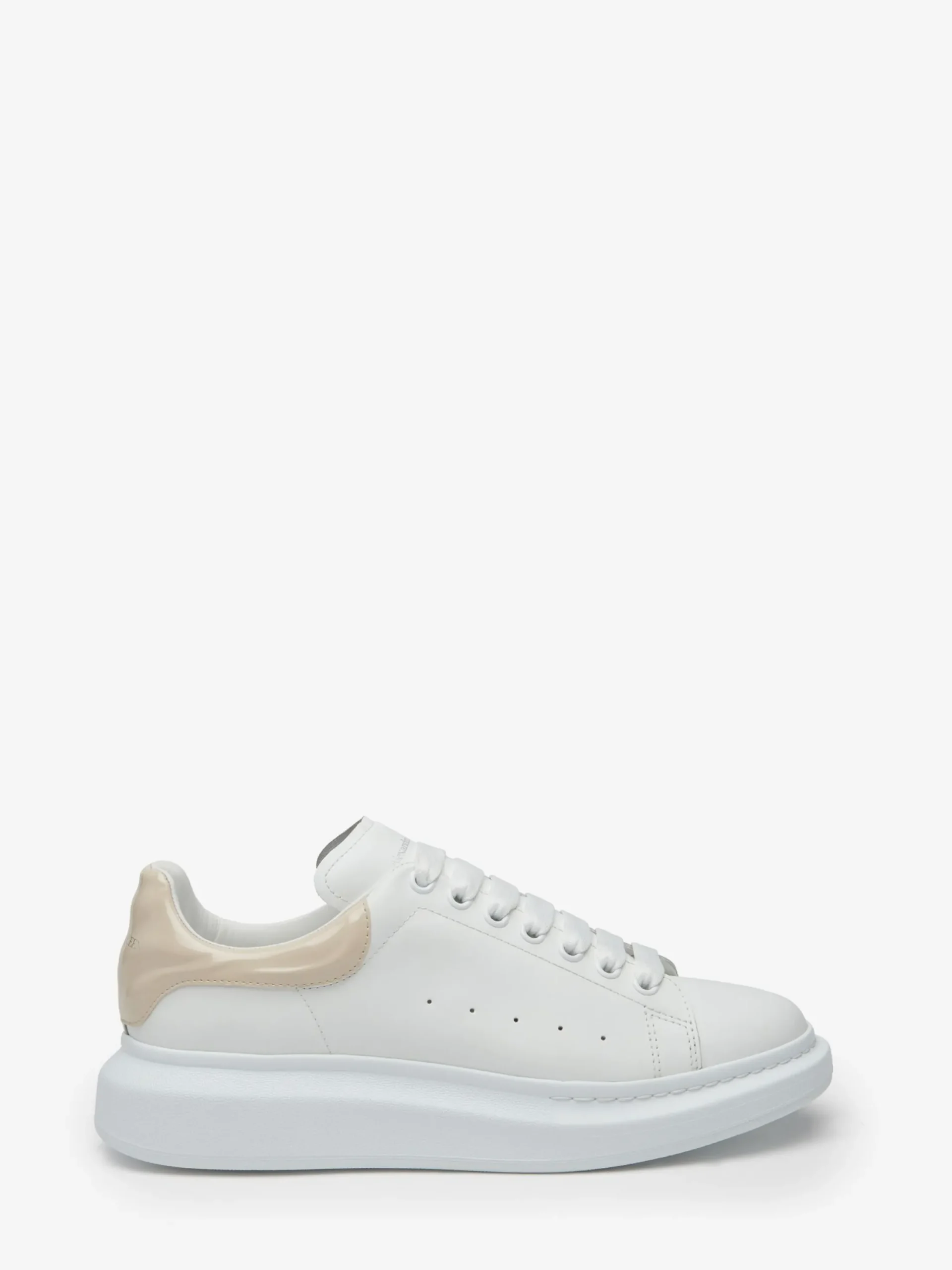 Cheap Alexander McQueen Men's Oversized Sneaker in White/Oyster