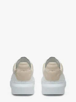 Cheap Alexander McQueen Men's Oversized Sneaker in White/Oyster