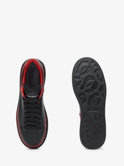 Clearance Alexander McQueen Men's Oversized Sneaker in Black/Tulip