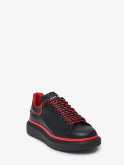 Clearance Alexander McQueen Men's Oversized Sneaker in Black/Tulip