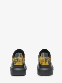 Sale Alexander McQueen Men's Oversized Sneaker in Black/ Gold