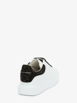 Store Alexander McQueen Men's Oversized Sneaker in White/Jet Black