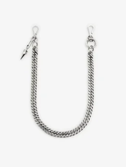 Store Alexander McQueen Men's Punk Stud Waist Chain in Antique Silver
