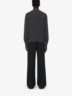 Fashion Alexander McQueen Men's Seal Logo Jumper in Charcoal/Black