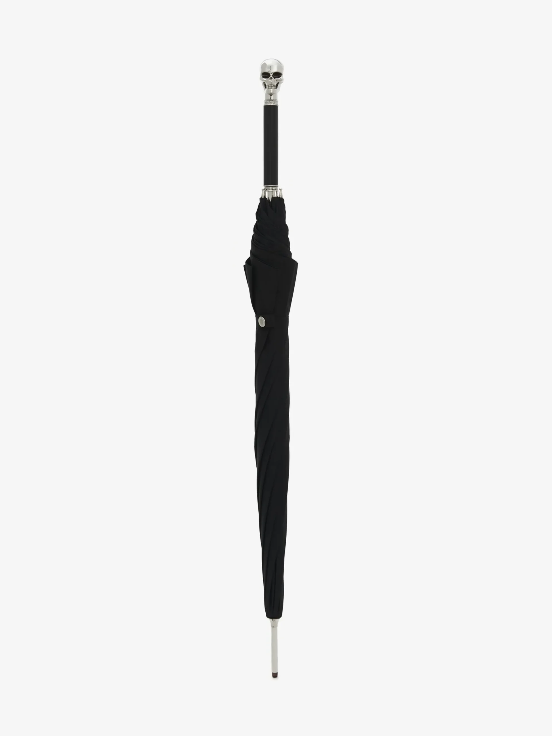 Best Alexander McQueen Men's Skull Long Umbrella in Black