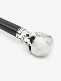 Best Alexander McQueen Men's Skull Long Umbrella in Black