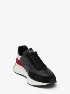 Cheap Alexander McQueen Men's Sprint Runner in Black/Multicolor