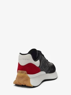 Cheap Alexander McQueen Men's Sprint Runner in Black/Multicolor