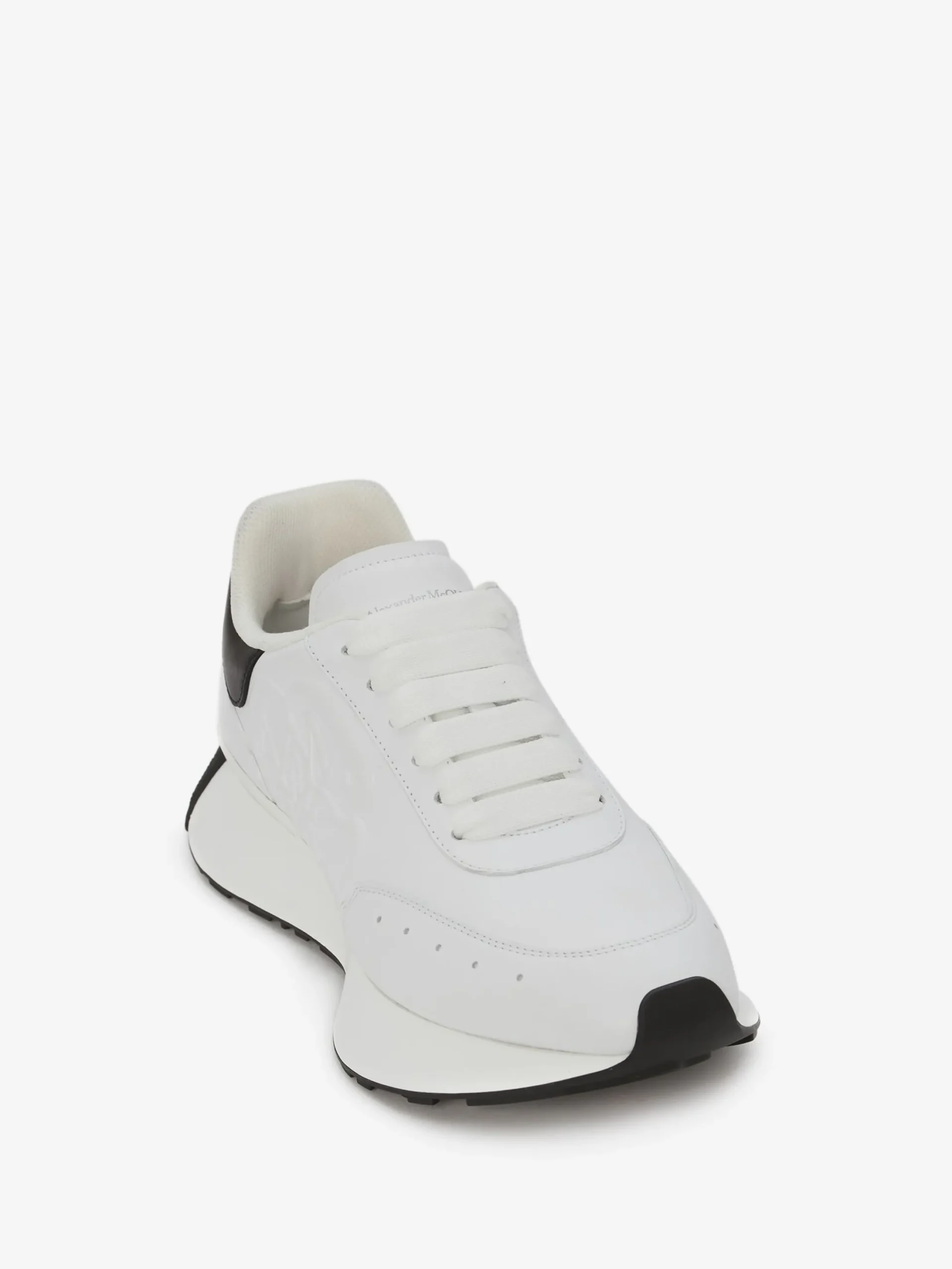 Shop Alexander McQueen Men's Sprint Runner in White/Black