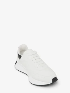 Cheap Alexander McQueen Men's Sprint Runner in White/Black