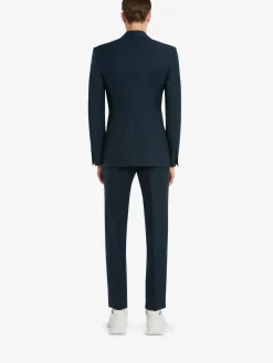 New Alexander McQueen Men's Tailored Cigarette Trousers in Indigo
