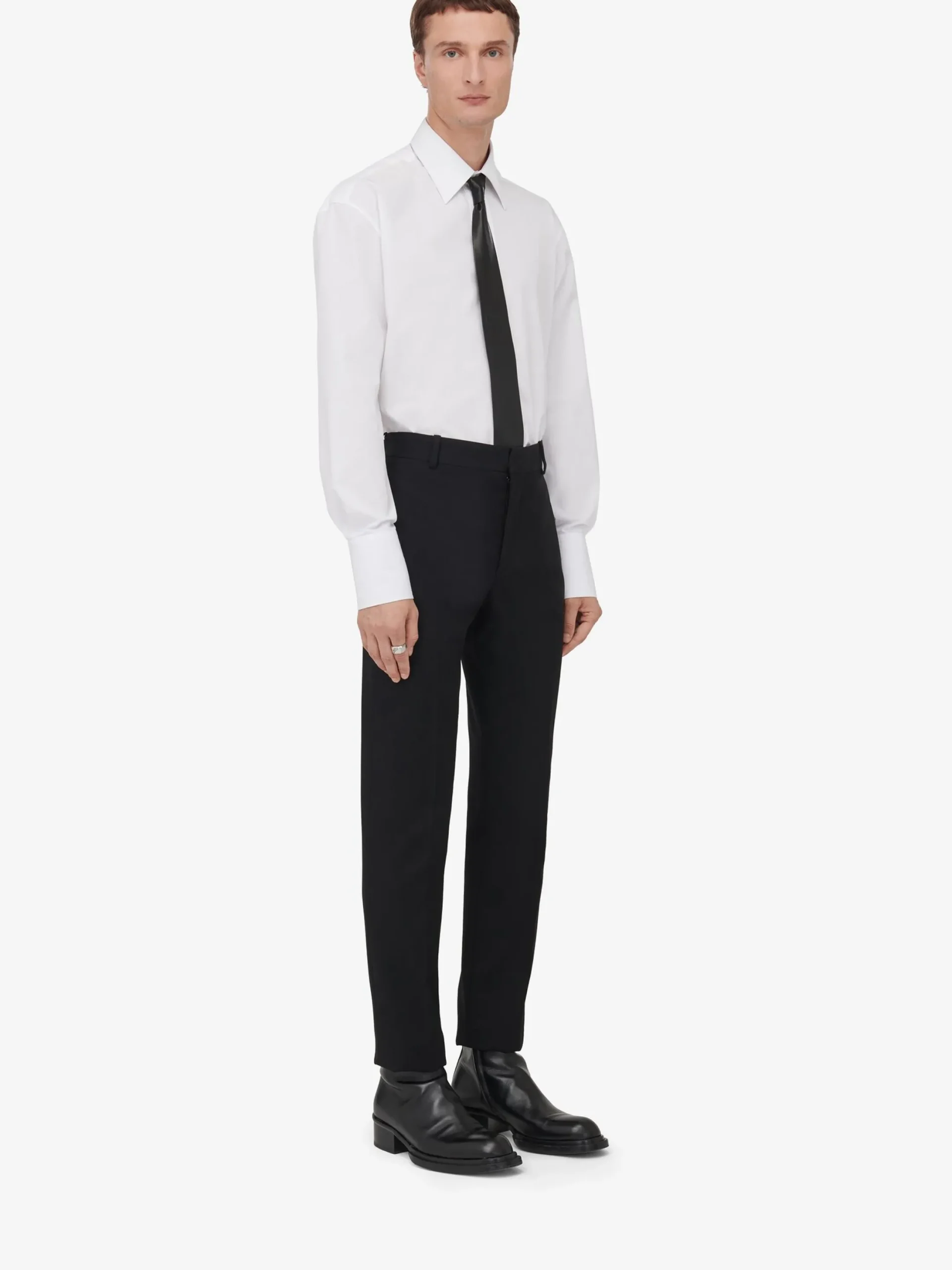 Store Alexander McQueen Men's Tailored Cigarette Trousers in Black