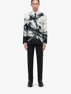 Shop Alexander McQueen Men's Tailored Cigarette Trousers in Black