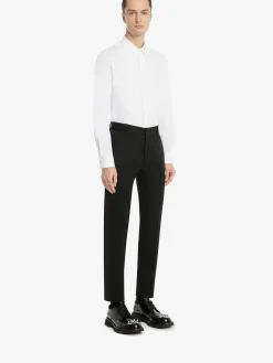 Online Alexander McQueen Men's Tailored Cigarette Trousers in Black