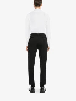 Online Alexander McQueen Men's Tailored Cigarette Trousers in Black