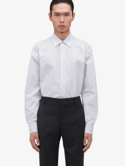 Shop Alexander McQueen Men's Tailored Cigarette Trousers in Charcoal