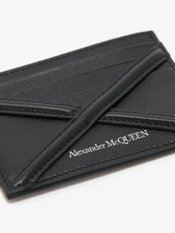 Store Alexander McQueen Men's The Harness Card Holder in Black