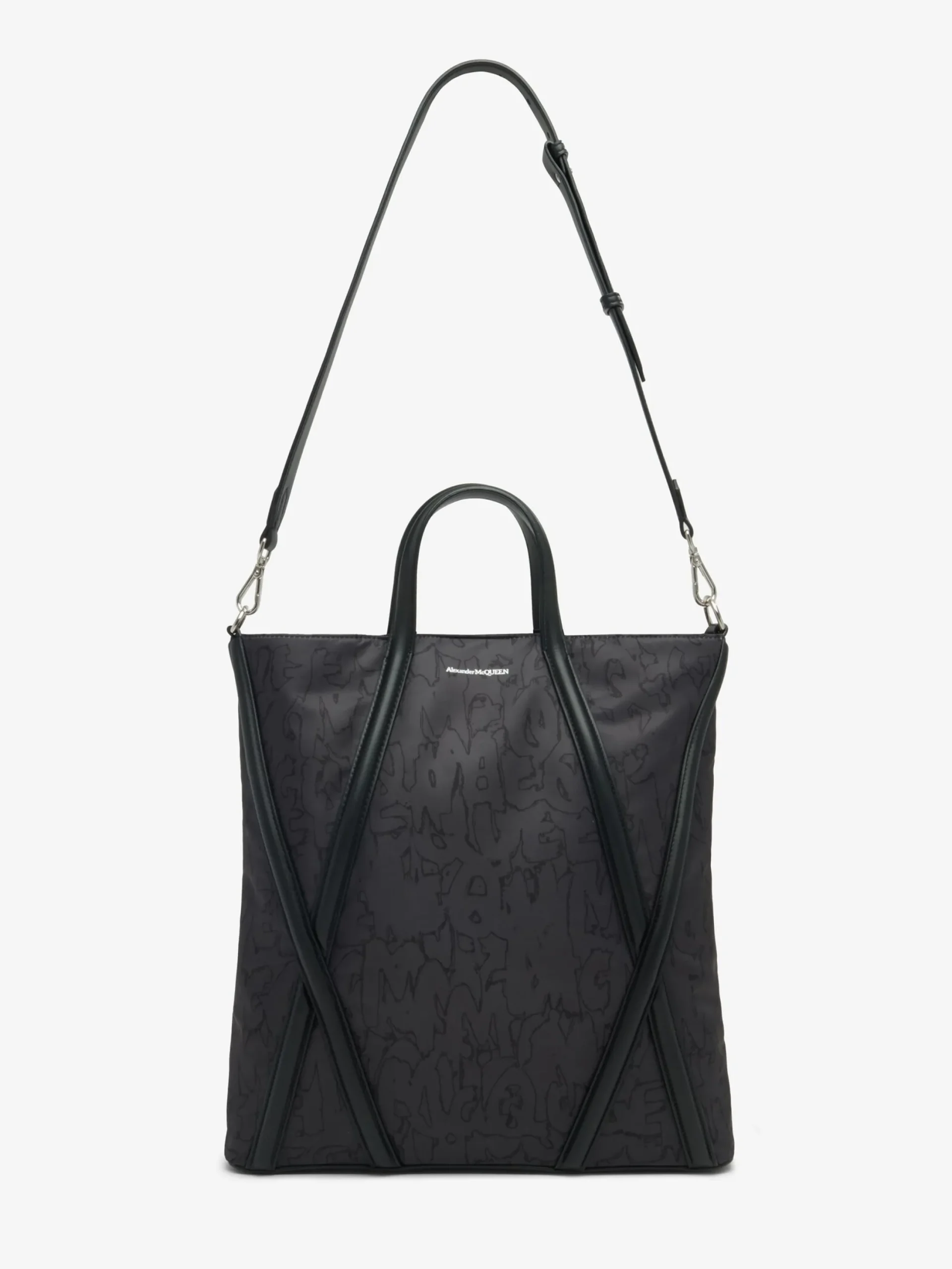 Discount Alexander McQueen Men's The Harness Shopper in Black