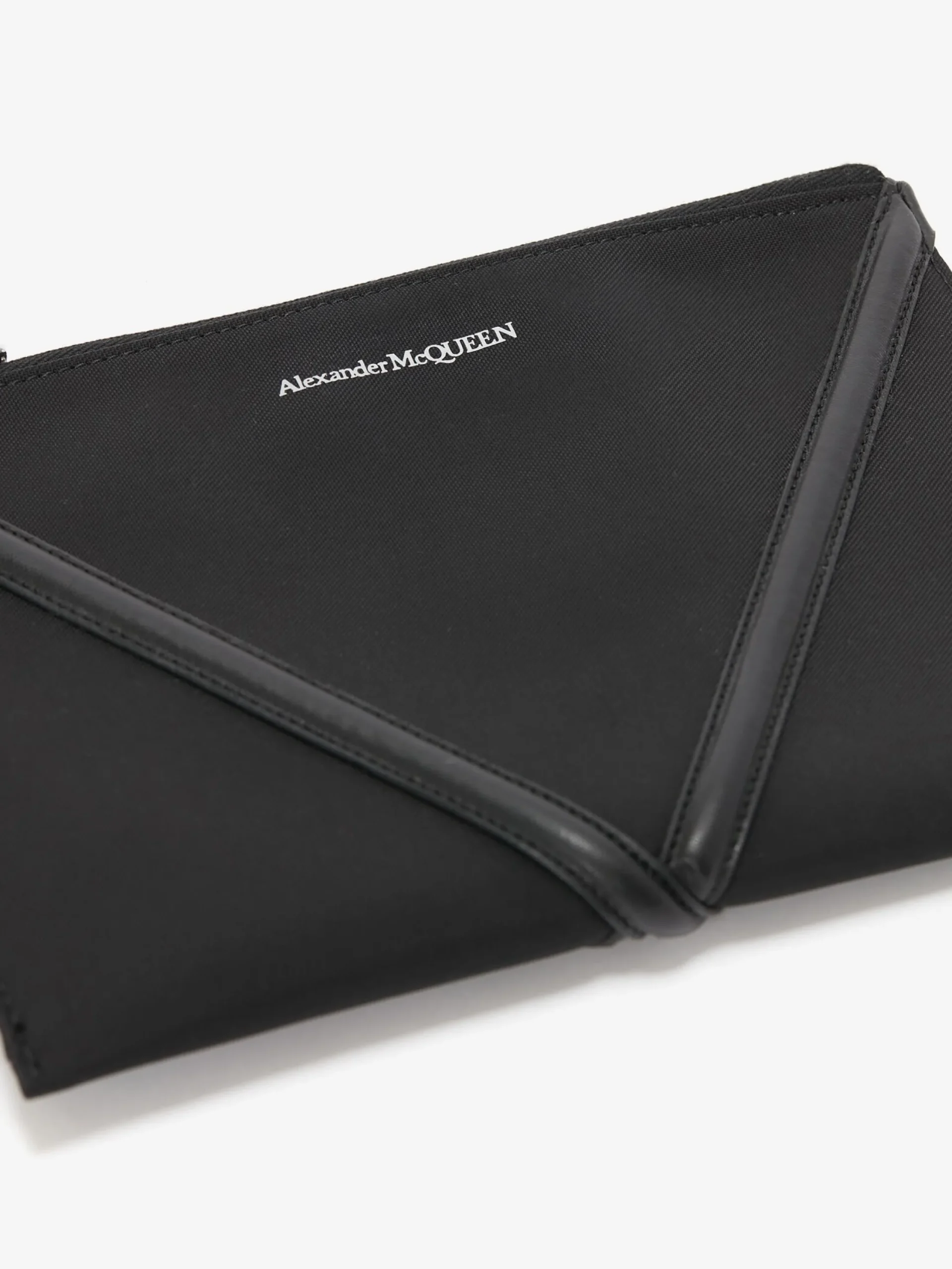 Shop Alexander McQueen Men's The Harness Small Zip Pouch in Black