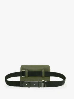 Best Alexander McQueen Men's The Puffy Knuckle Bum Bag in Khaki/Black