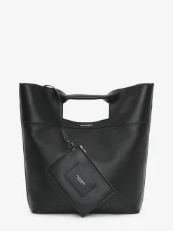 Store Alexander McQueen Men's The Square Bow Small in Black
