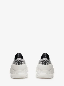 Discount Alexander McQueen Men's Tread Slick Lace Up in Black/White
