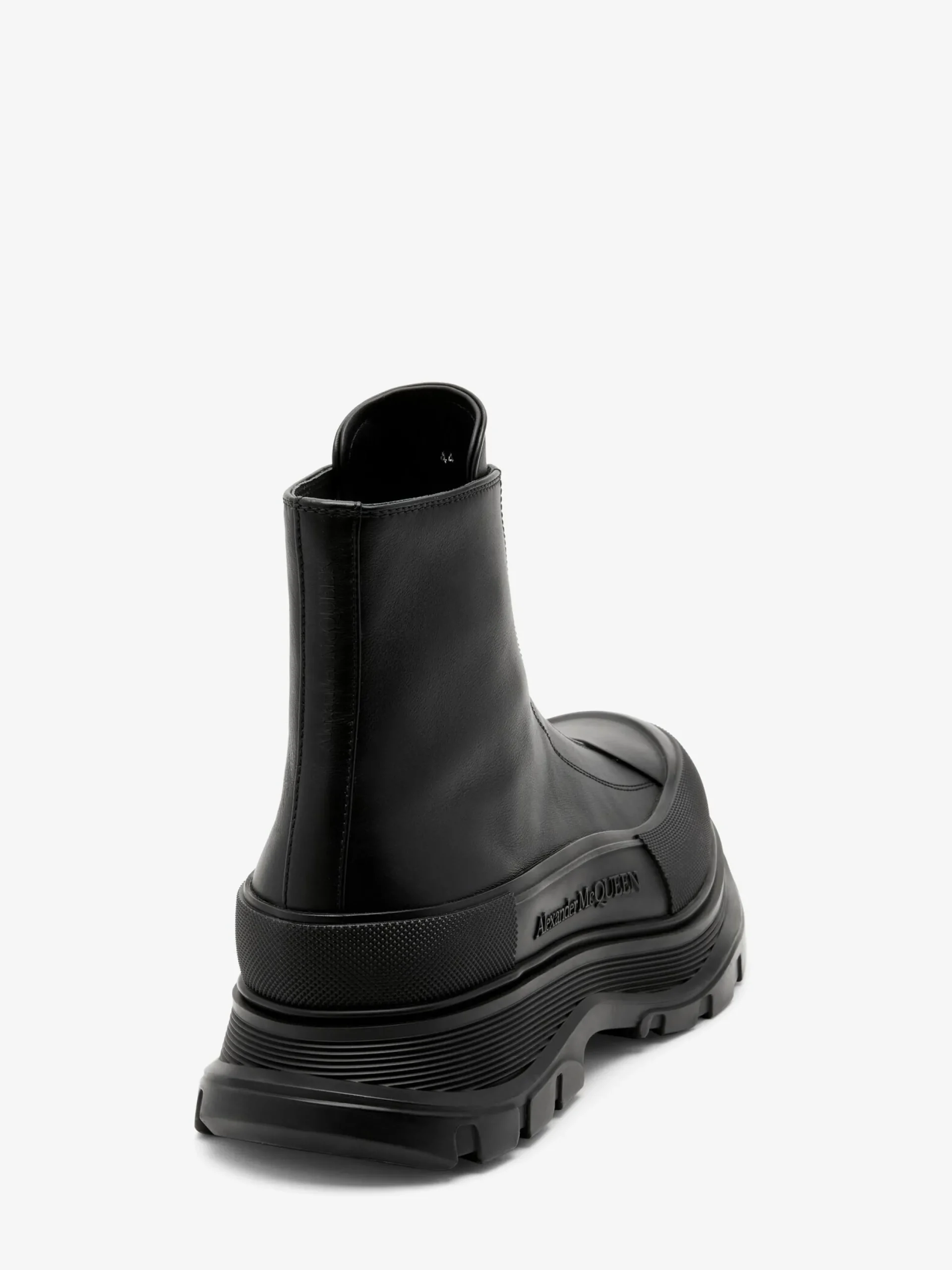 Discount Alexander McQueen Men's Tread Slick Zip Boot in Black