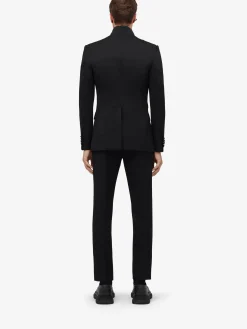 Outlet Alexander McQueen Men's Twisted Lapel Tuxedo Jacket in Black