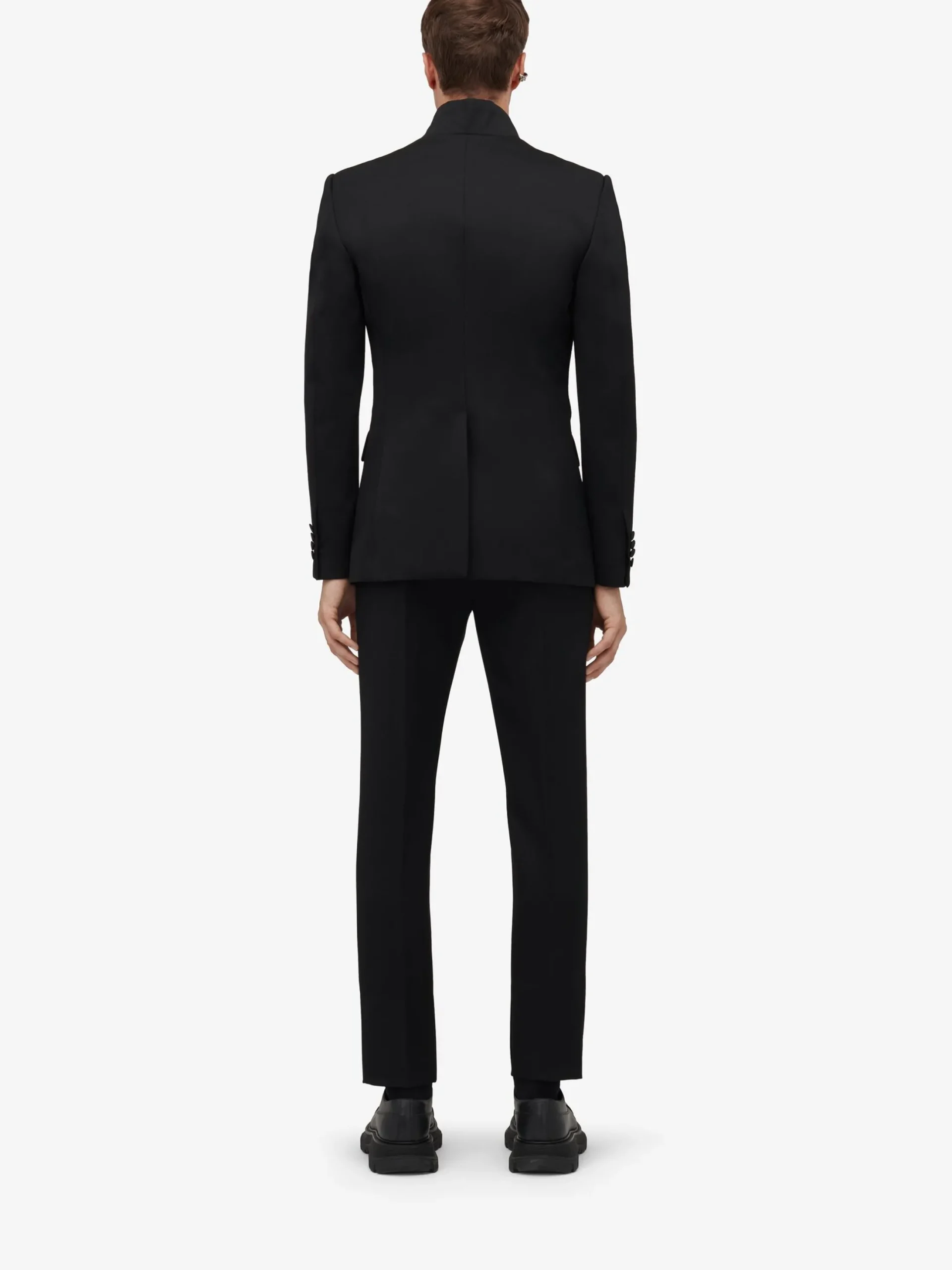 Outlet Alexander McQueen Men's Twisted Lapel Tuxedo Jacket in Black