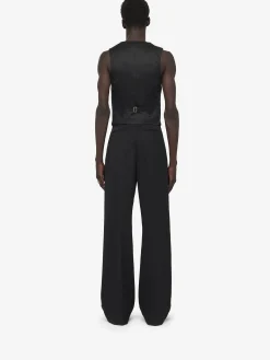 Best Alexander McQueen Men's Twisted Seam Waistcoat in Black